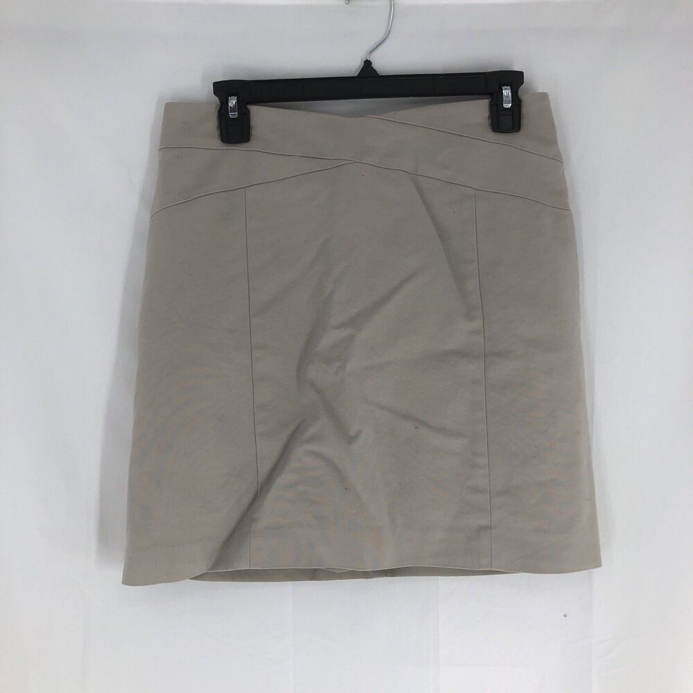 BANANA REPUBLIC Stretch Taupe Brown Pencil Skirt size 8 Career Casual